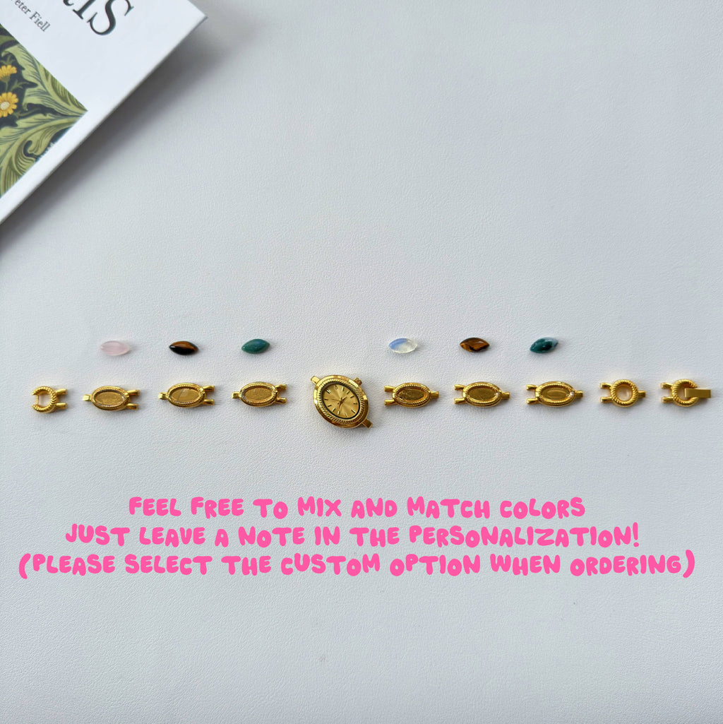 Handmade Vintage Gold Watch Bracelet