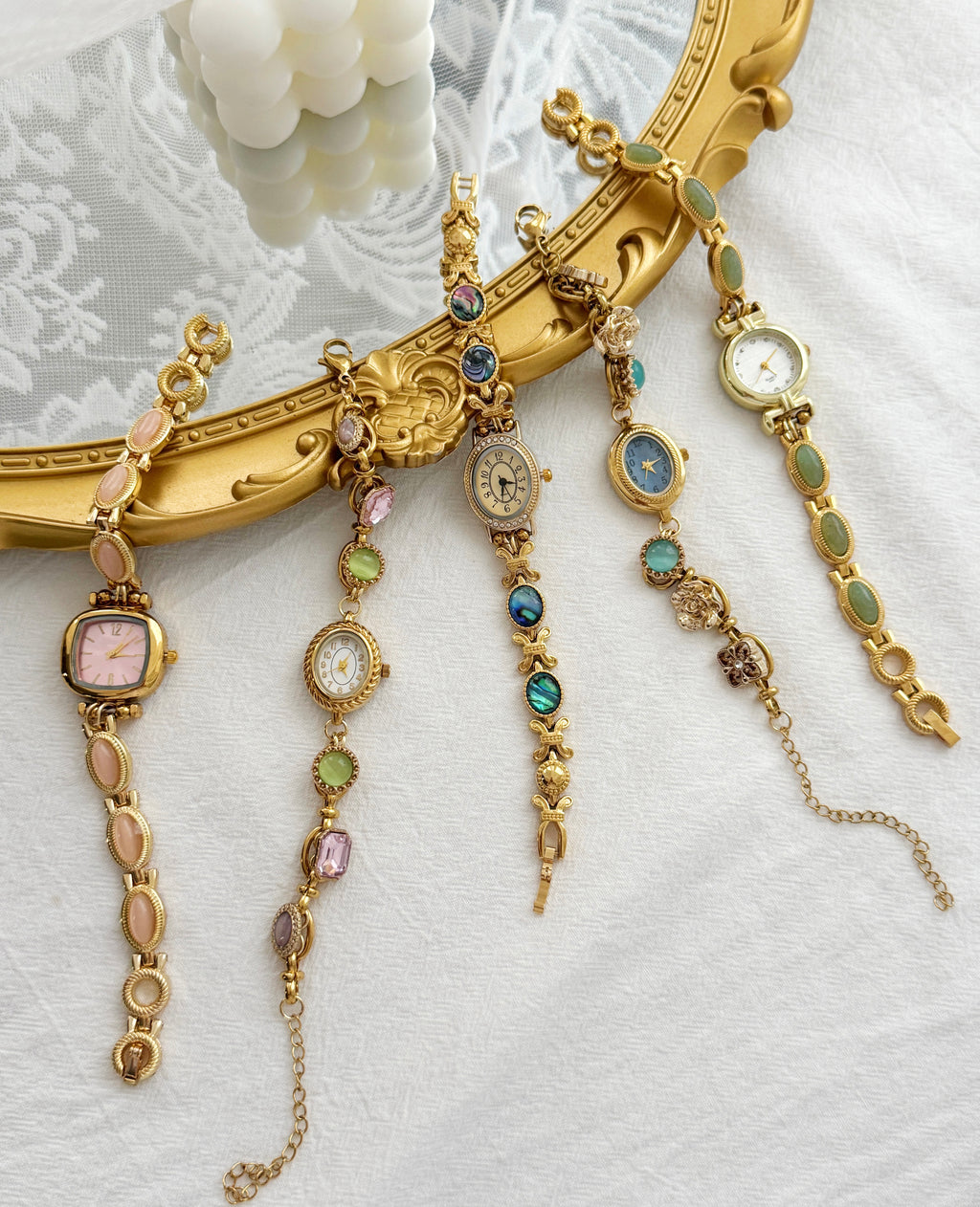 Handmade Vintage Gold Watch Bracelet