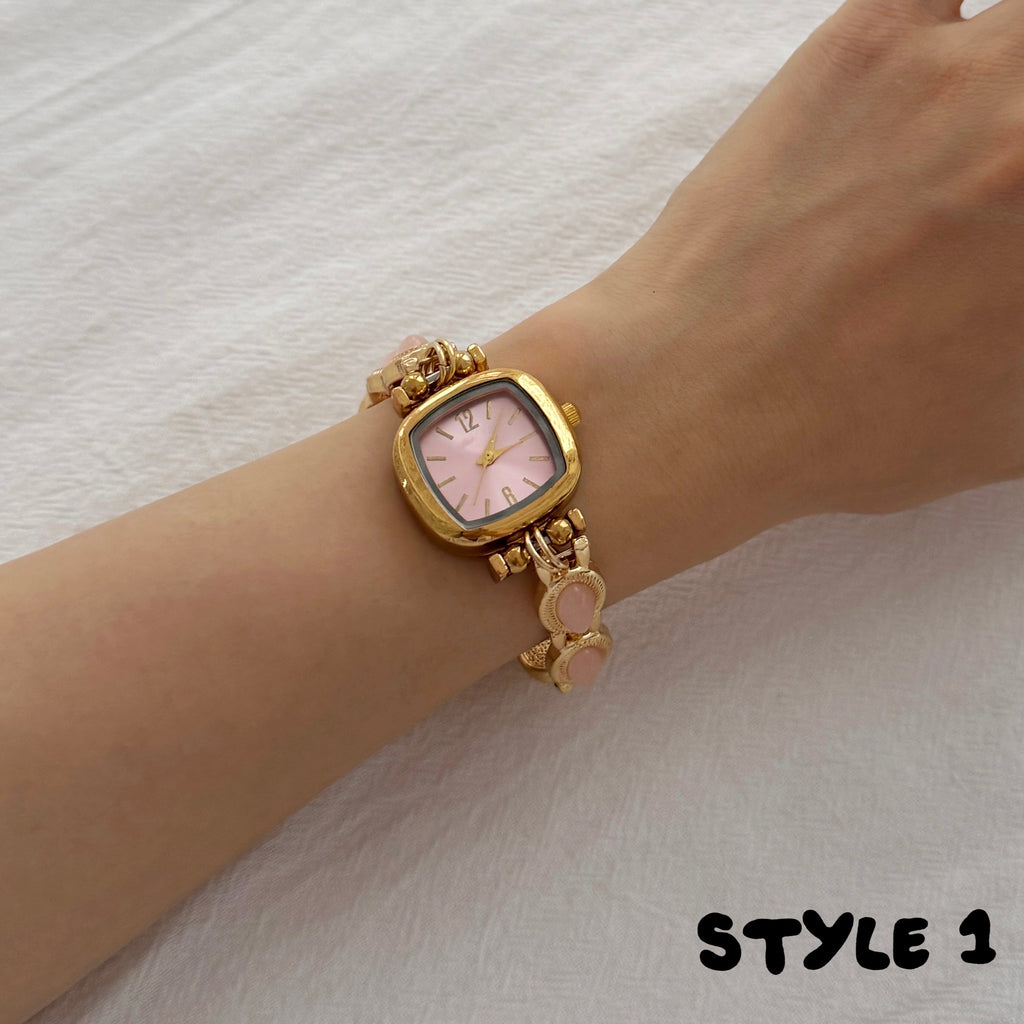 Handmade Vintage Gold Watch Bracelet