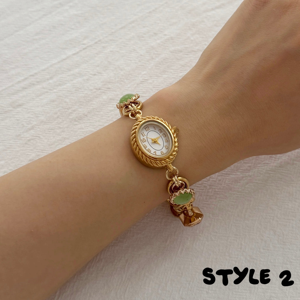 Handmade Vintage Gold Watch Bracelet