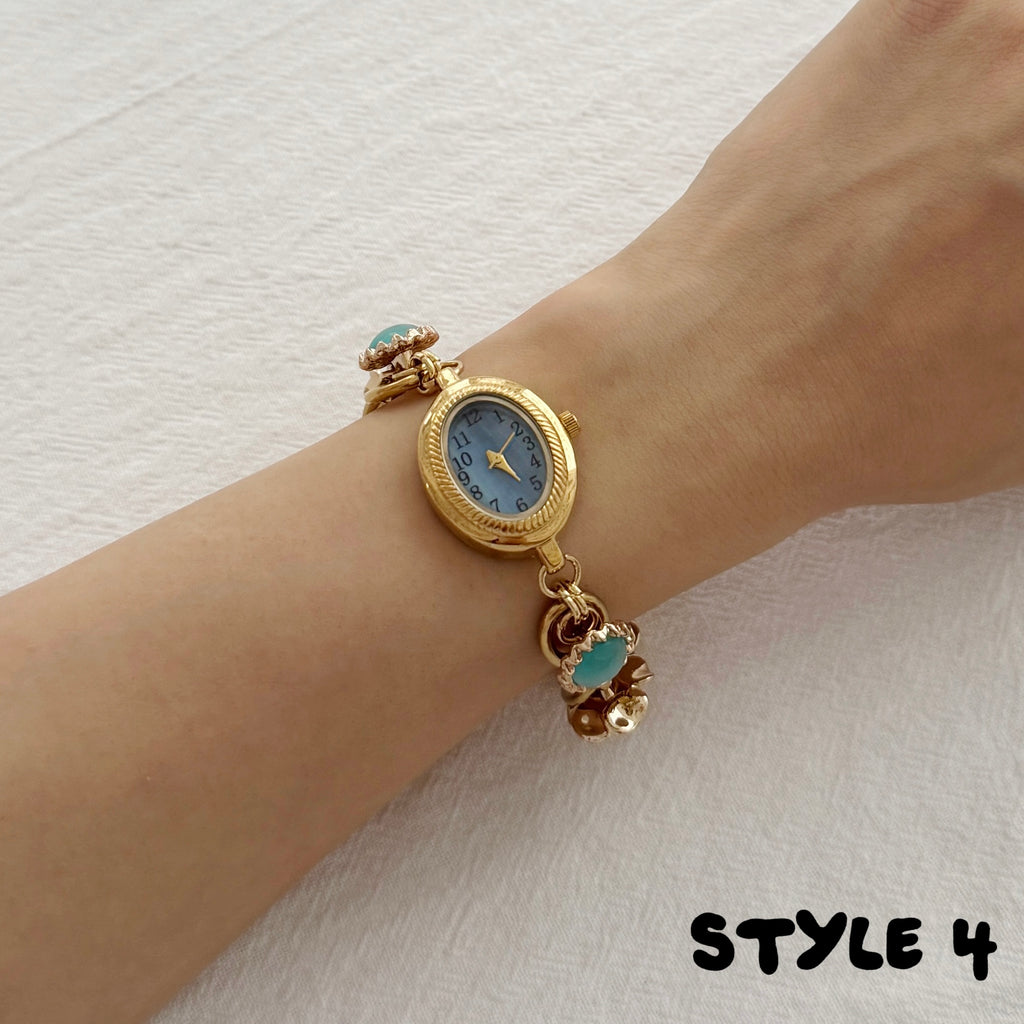 Handmade Vintage Gold Watch Bracelet