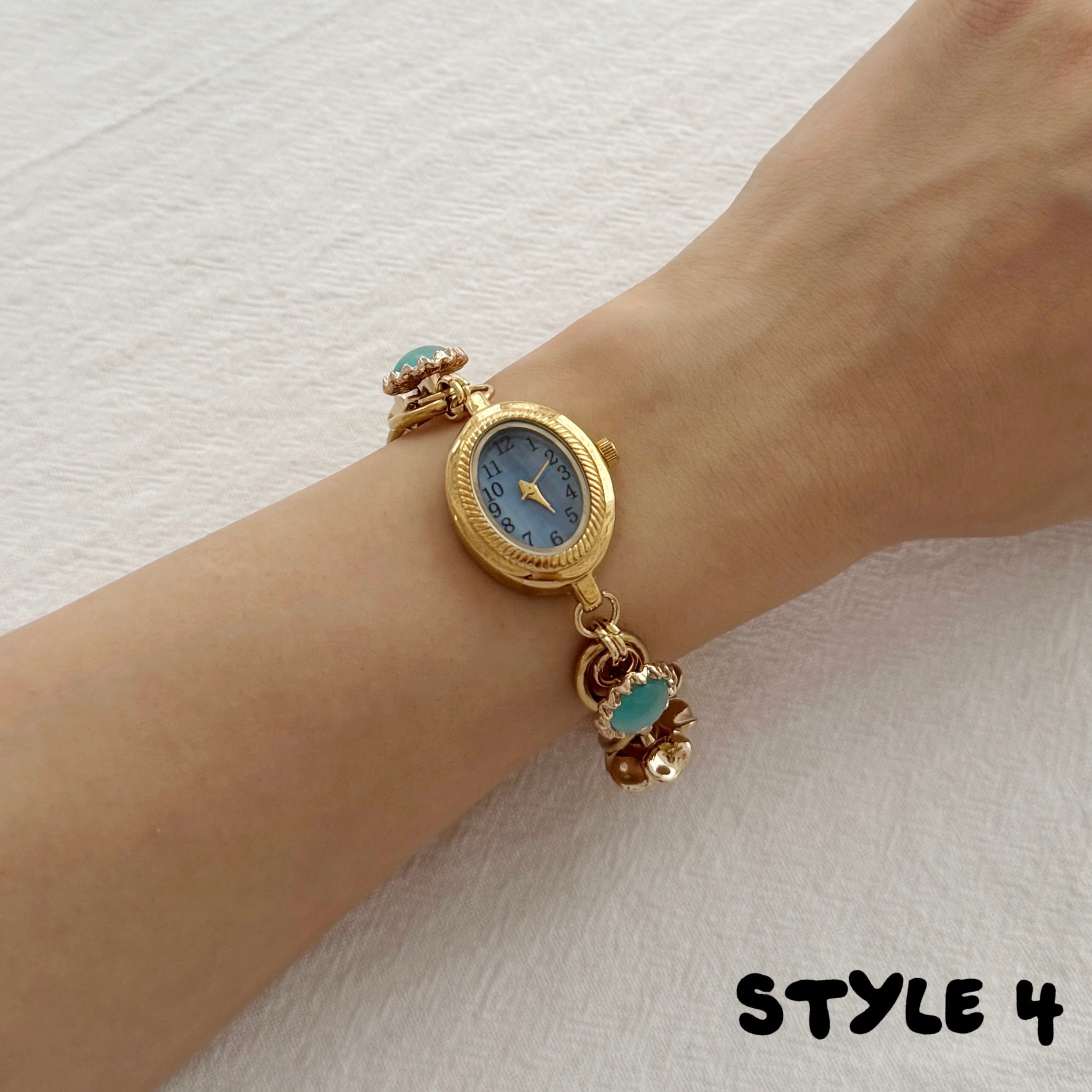 Handmade Vintage Gold Watch Bracelet