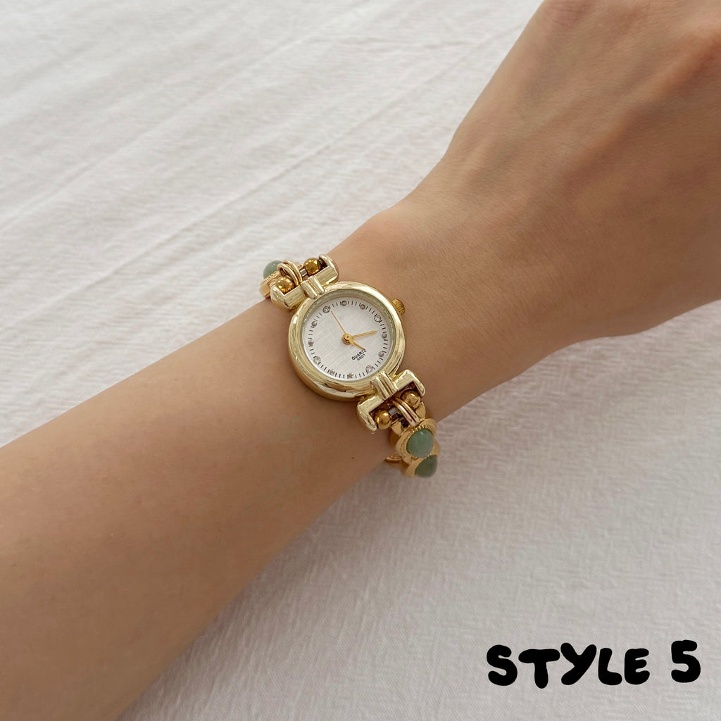 Handmade Vintage Gold Watch Bracelet