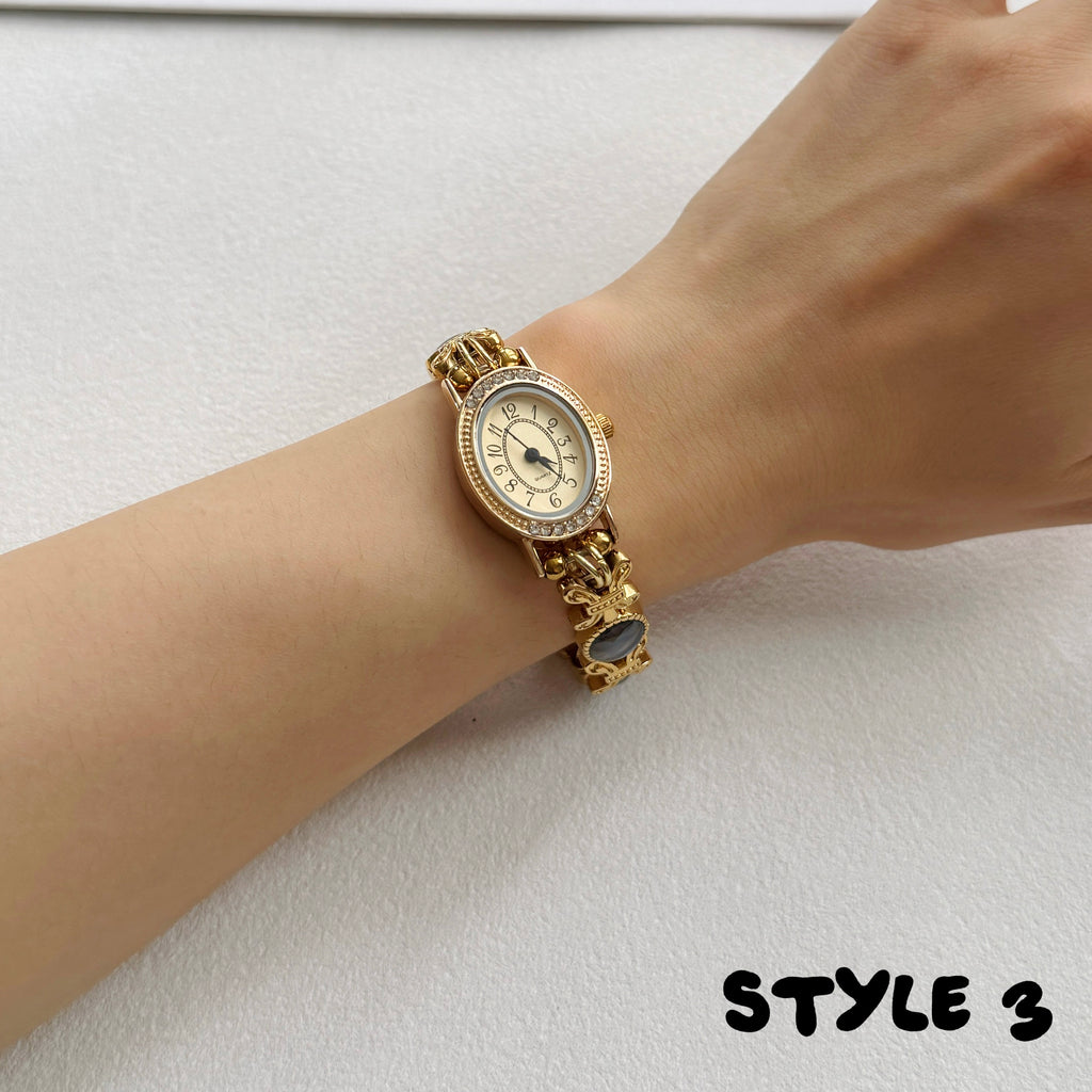 Handmade Vintage Gold Watch Bracelet