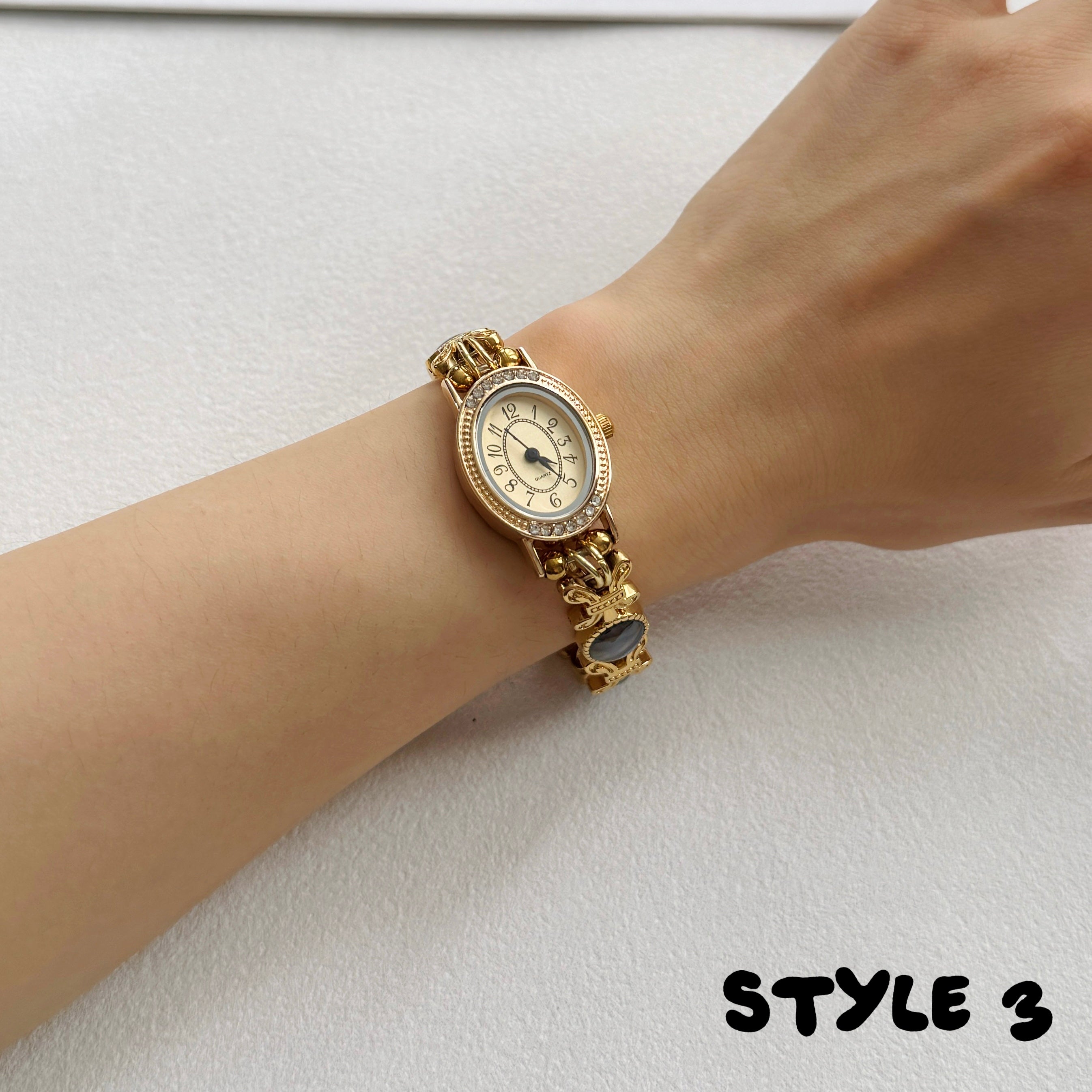 Handmade Vintage Gold Watch Bracelet